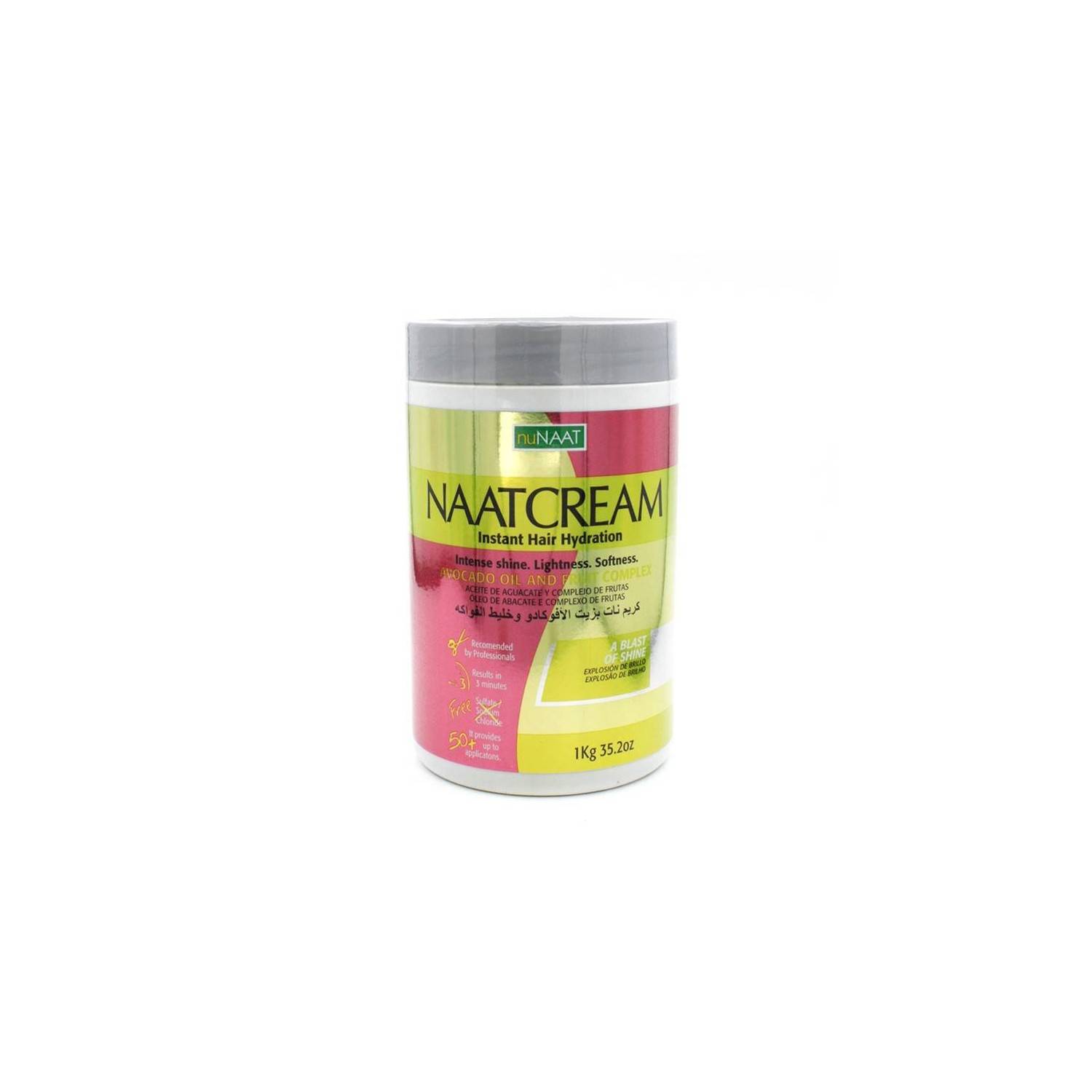 Nunaat Naatcream Aceite De Aguacate Y Complejo De Frutas 1 Kg