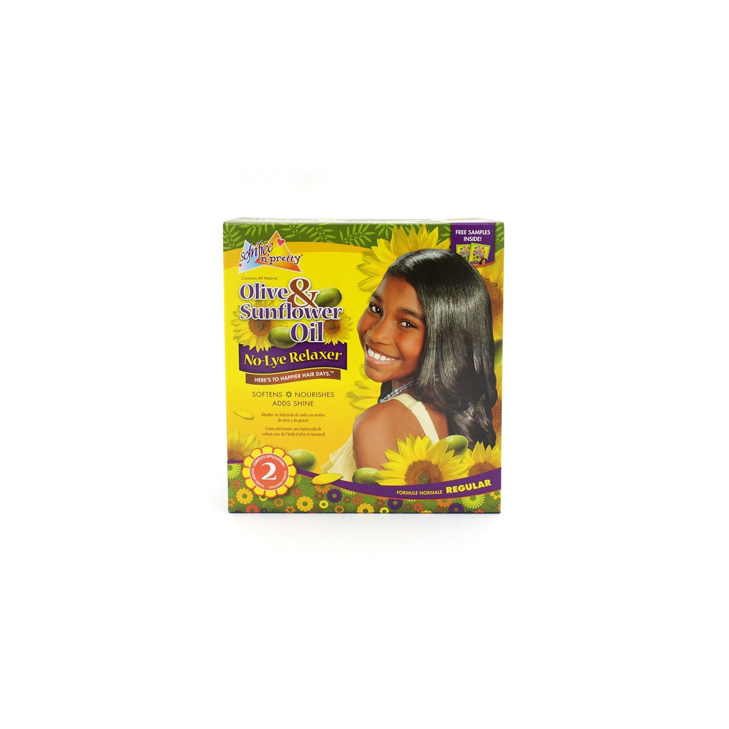 Sofn Free Pretty Olive & Sunflower Oil Relaxer Kit (02 Aplic)