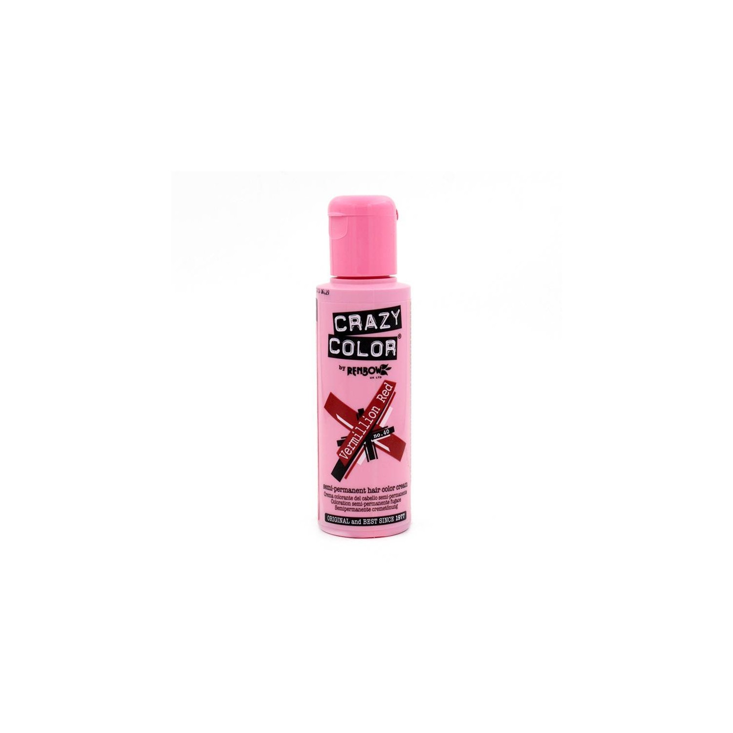 Crazy Color 40 Vermillion Red 100 ml Crazy Color 40 Vermillion Red 100 ml
