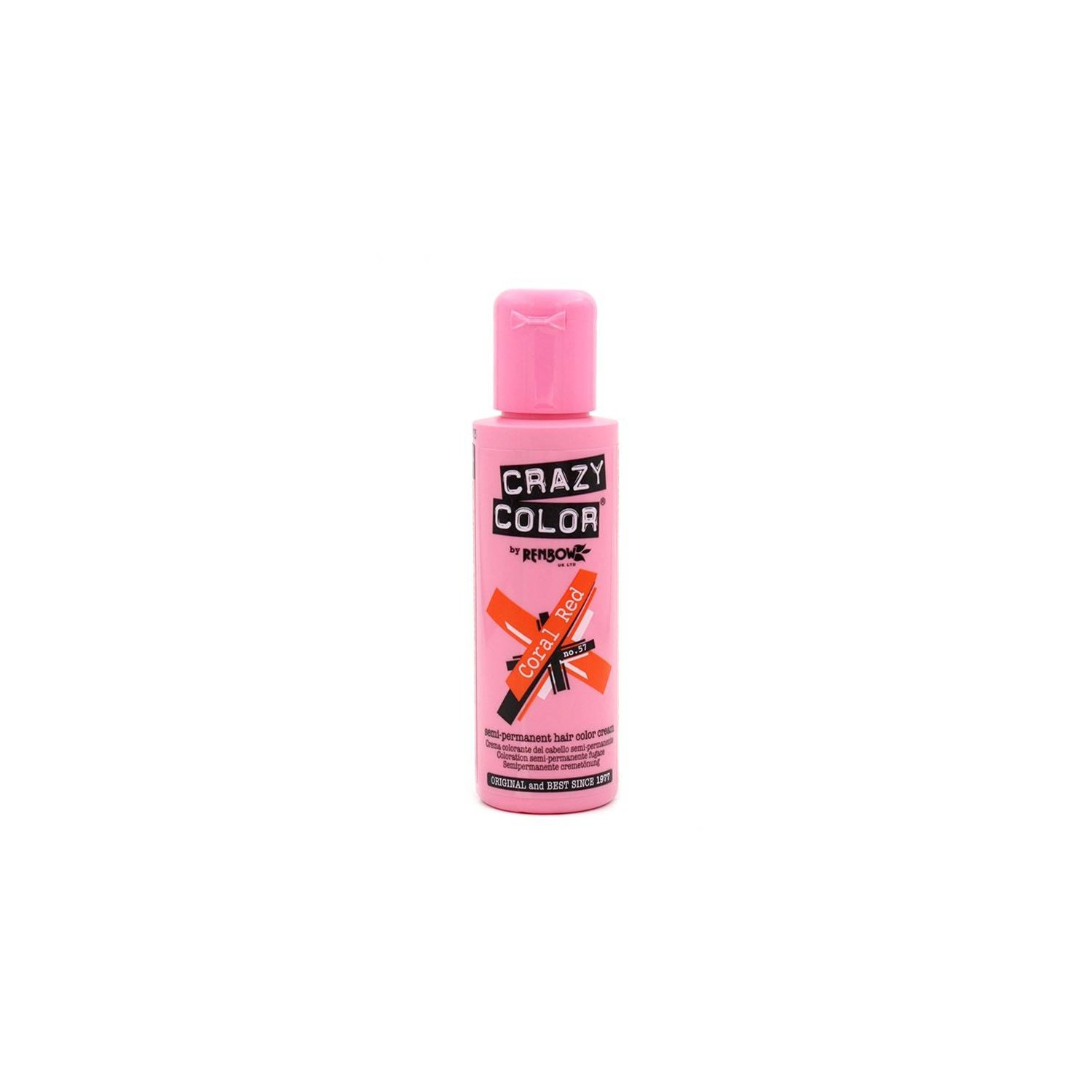Crazy Color 57 Coral Red 100 ml Crazy Color 57 Coral Red 100 ml