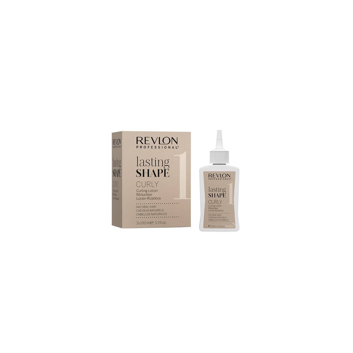 Revlon L/shape Curly Cabello Natural (1) 3x100 Ml Revlon L/shape Curly Cabello Natural (1) 3x100 Ml