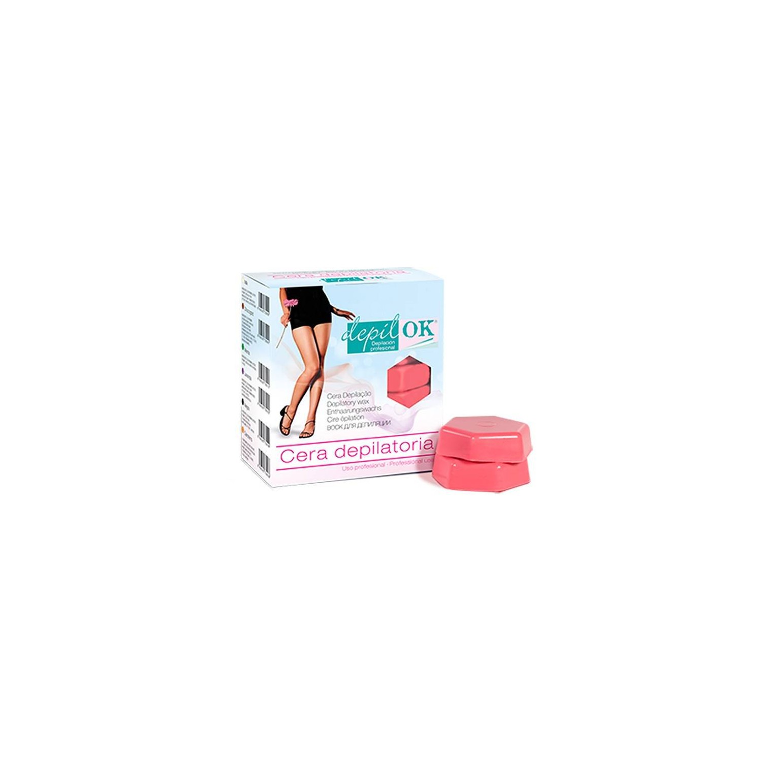 Depil-ok Cera Baja Fusión Rosa Supra 1 Kg