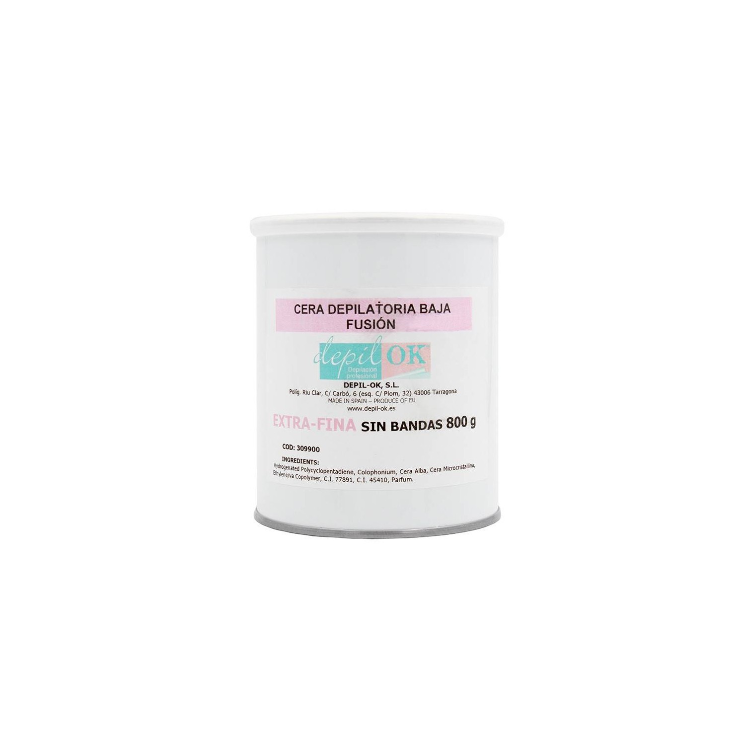 Depil-ok Lata Cire Extra Fine (sans Bandes) 800g