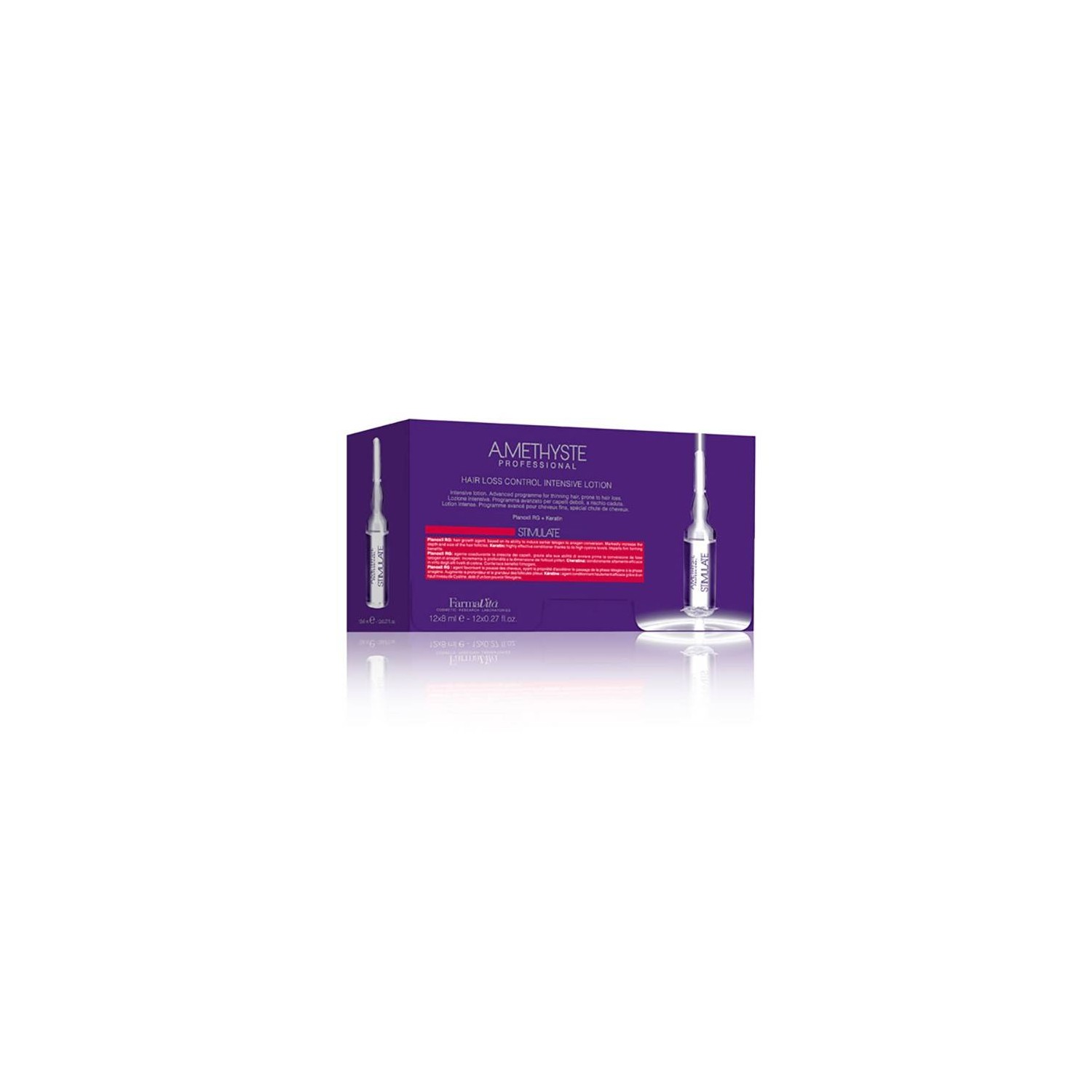 Farmavita Amethyste Anti Queda Controle Loção Intenso 12x8 Ml