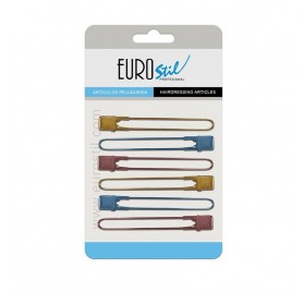 Eurostil 6 Pinza Metal Colorees