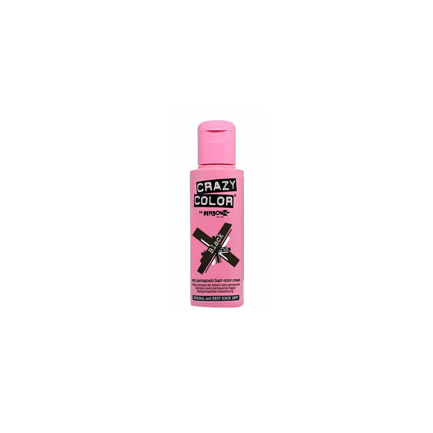 Crazy Color 030 Black 100 ml Crazy Color 030 Black 100 ml
