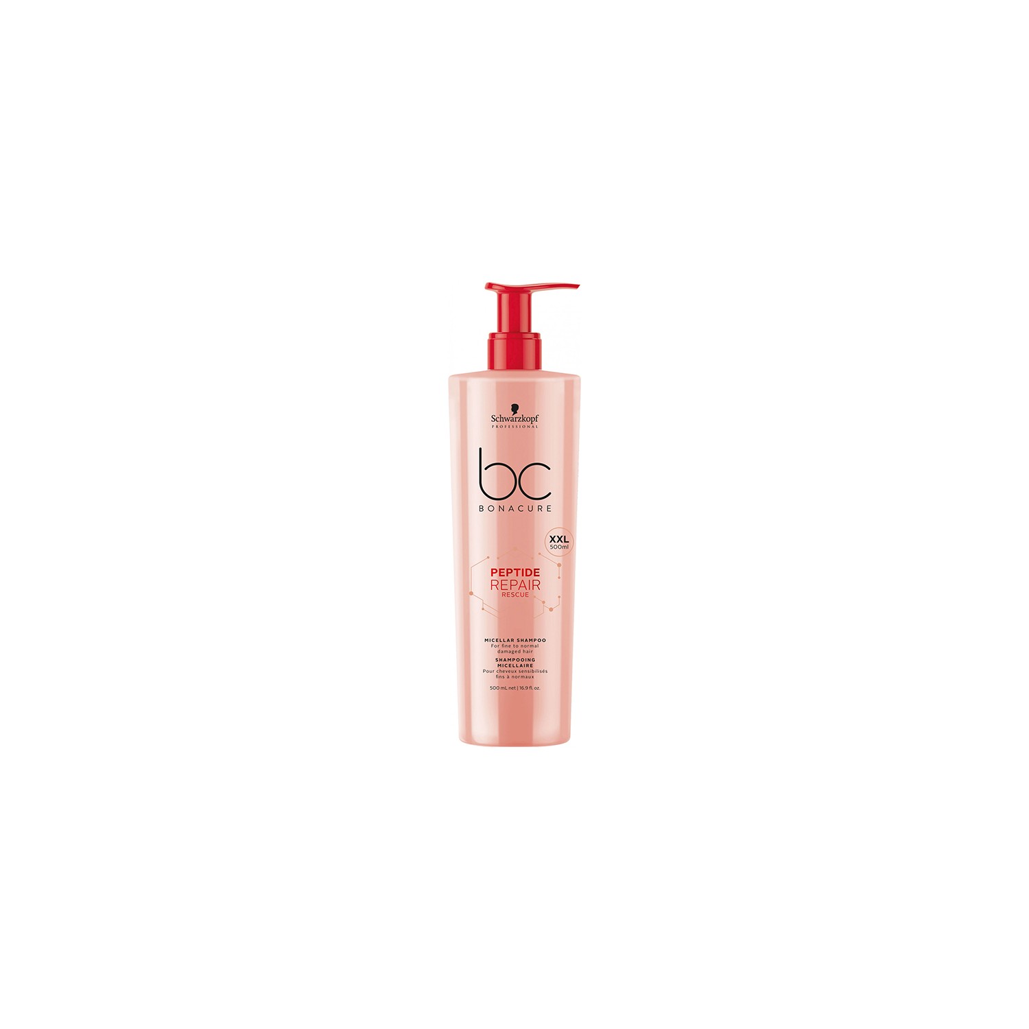 Schwarzkopf Bonacure Peptide Repair Rescue Champú 500ml