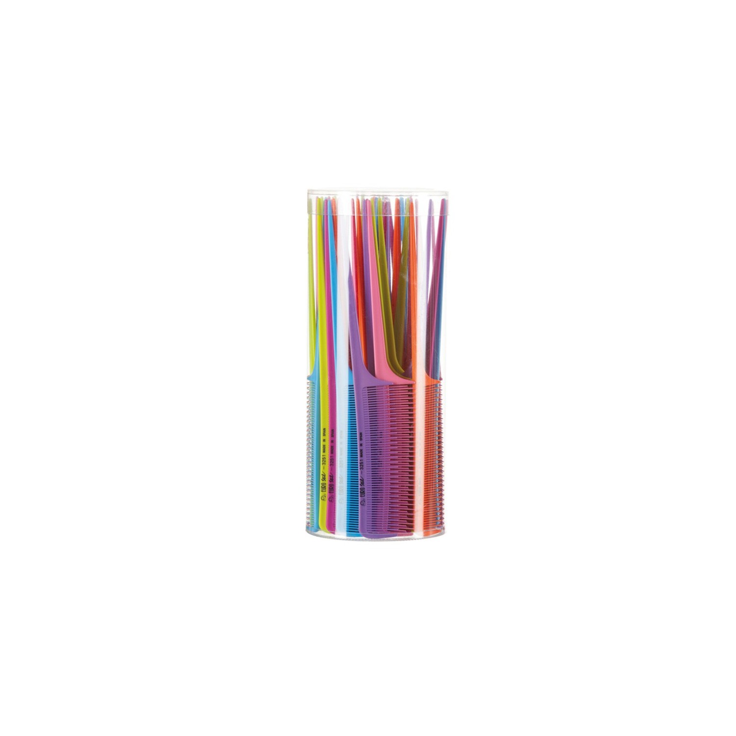 Eurostil Peine Bote 60u Peines Colores 423 (03251)