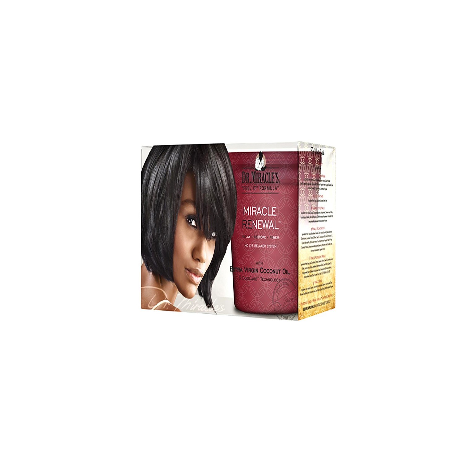 Dr.Miracle Renewal No Lye Relaxer Extra-Virgen Aceite de Coco Super