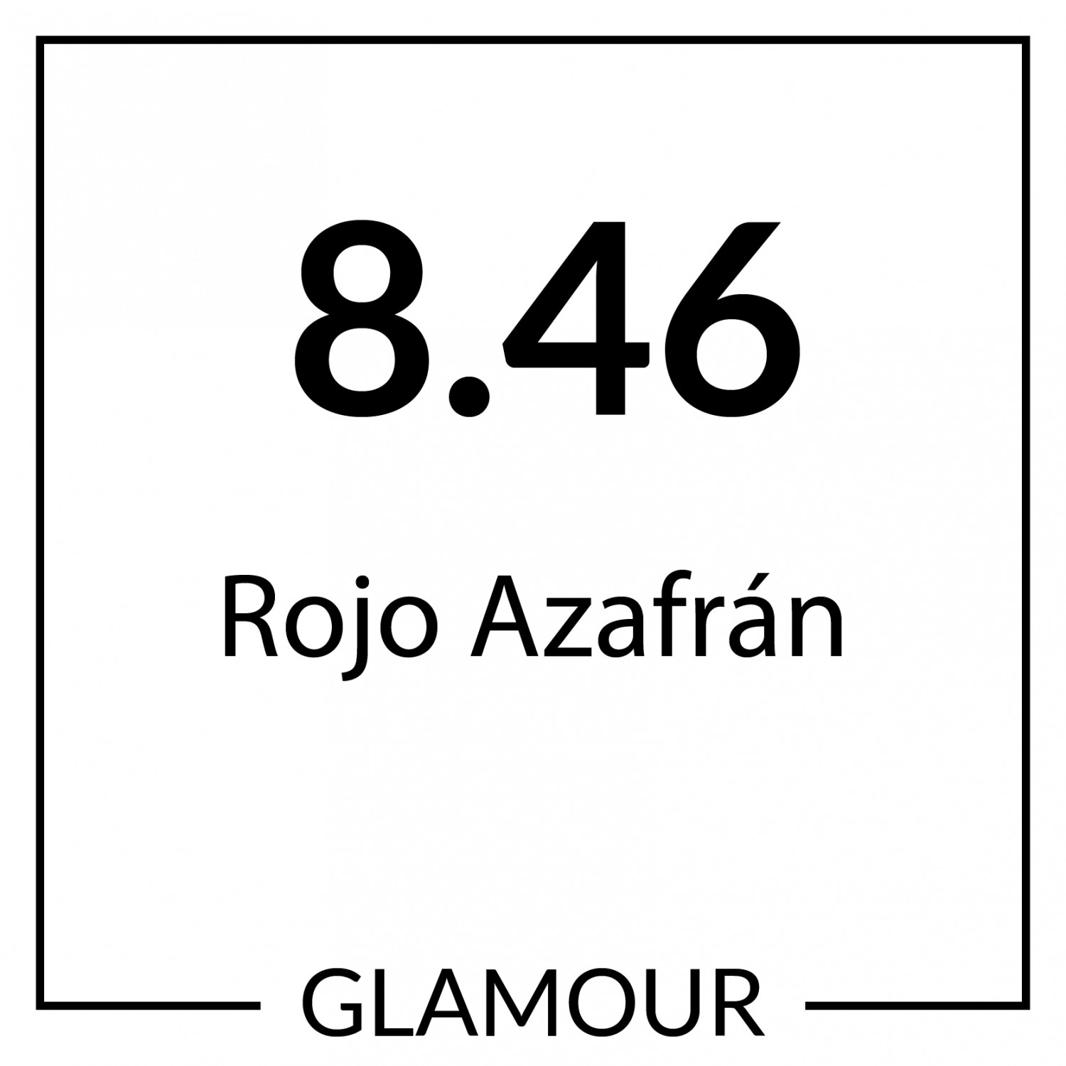 Kin New Color Glamour 60 ml, 8.46 Rojo Azafrán