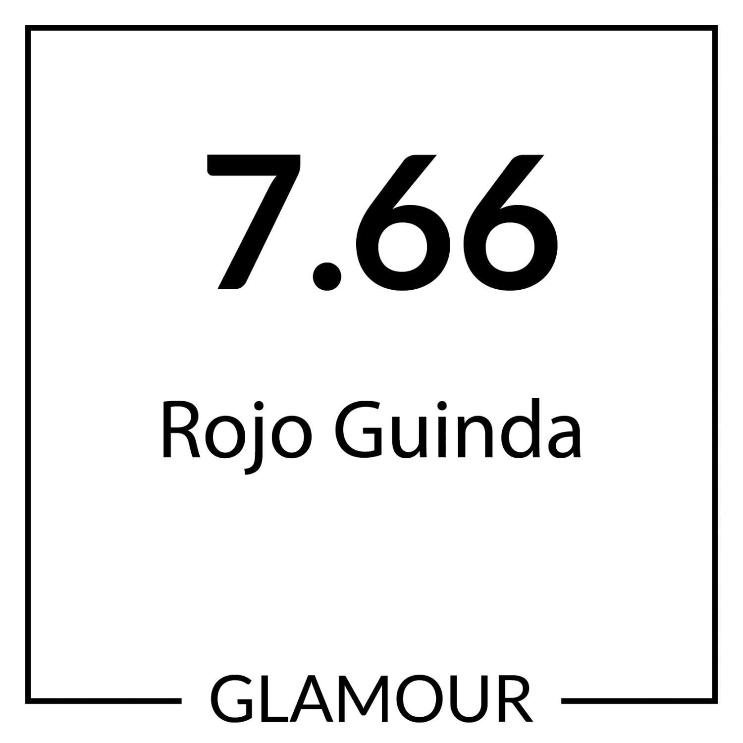 Kin New Color Glamour 60 ml, 7.66 Rojo Guinda
