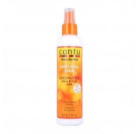 Cantu Shea Butter Brume Brillante et Tenue à l'Huile de Coco pour Cheveux Naturels 237ml