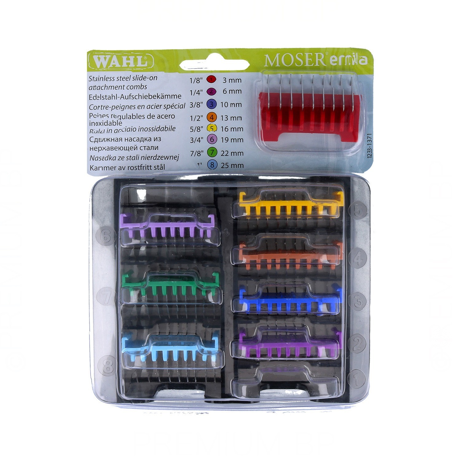 Moser Box Combs Metaliques Colors (1233-7050)