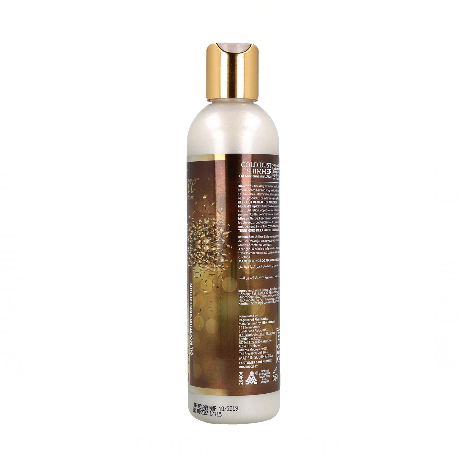 Sofn Free Gold Dust Shimmer Oil Loción Hidratante 250 ml