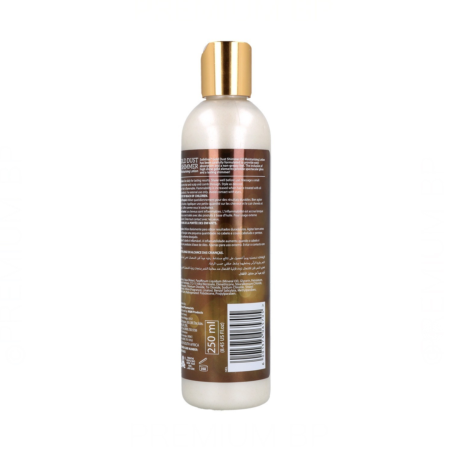 Sofn Free Gold Dust Shimmer Oil Loción Hidratante 250 ml