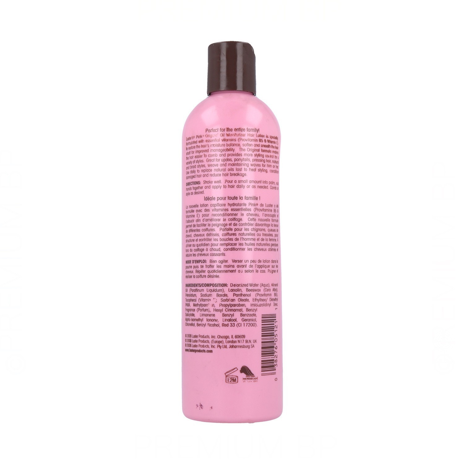 Lotion originale hydratante à l'huile rose Luster'S 355ml / 12Oz (B)