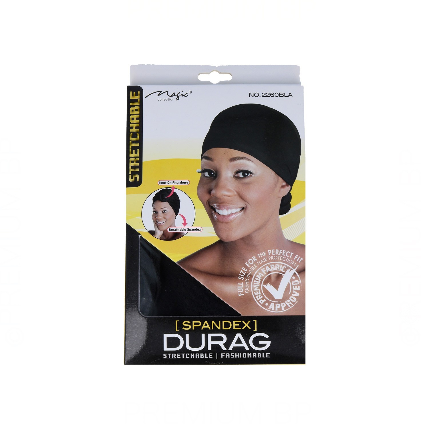 Magic Spandex Durag Chicas Negro (2260Bla)