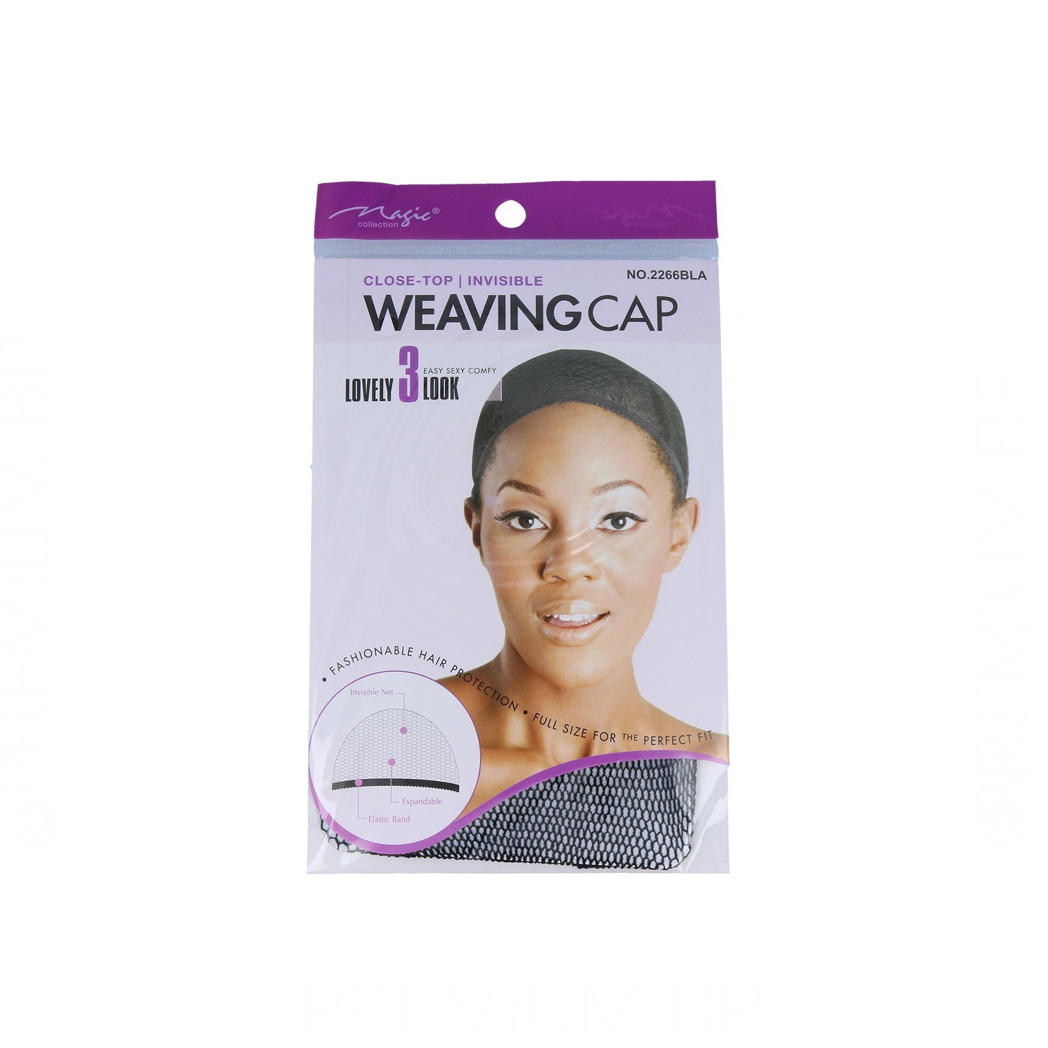 Magic Weaving Cap Invisible Chicas Negro (2266Bla)