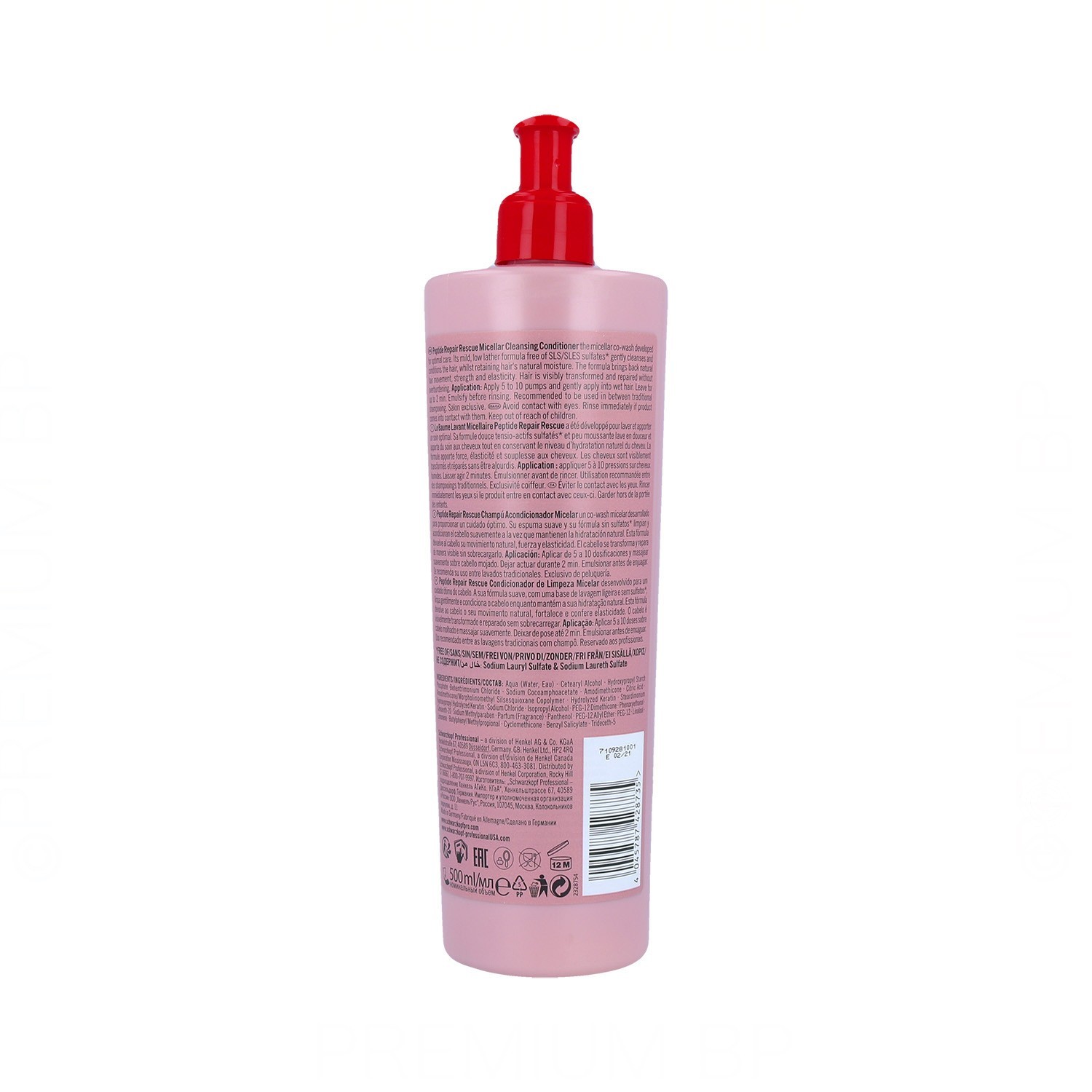 Schwarzkopf Bonacure Peptide Repair Rescue Limpiador Acondicionador 500 ml