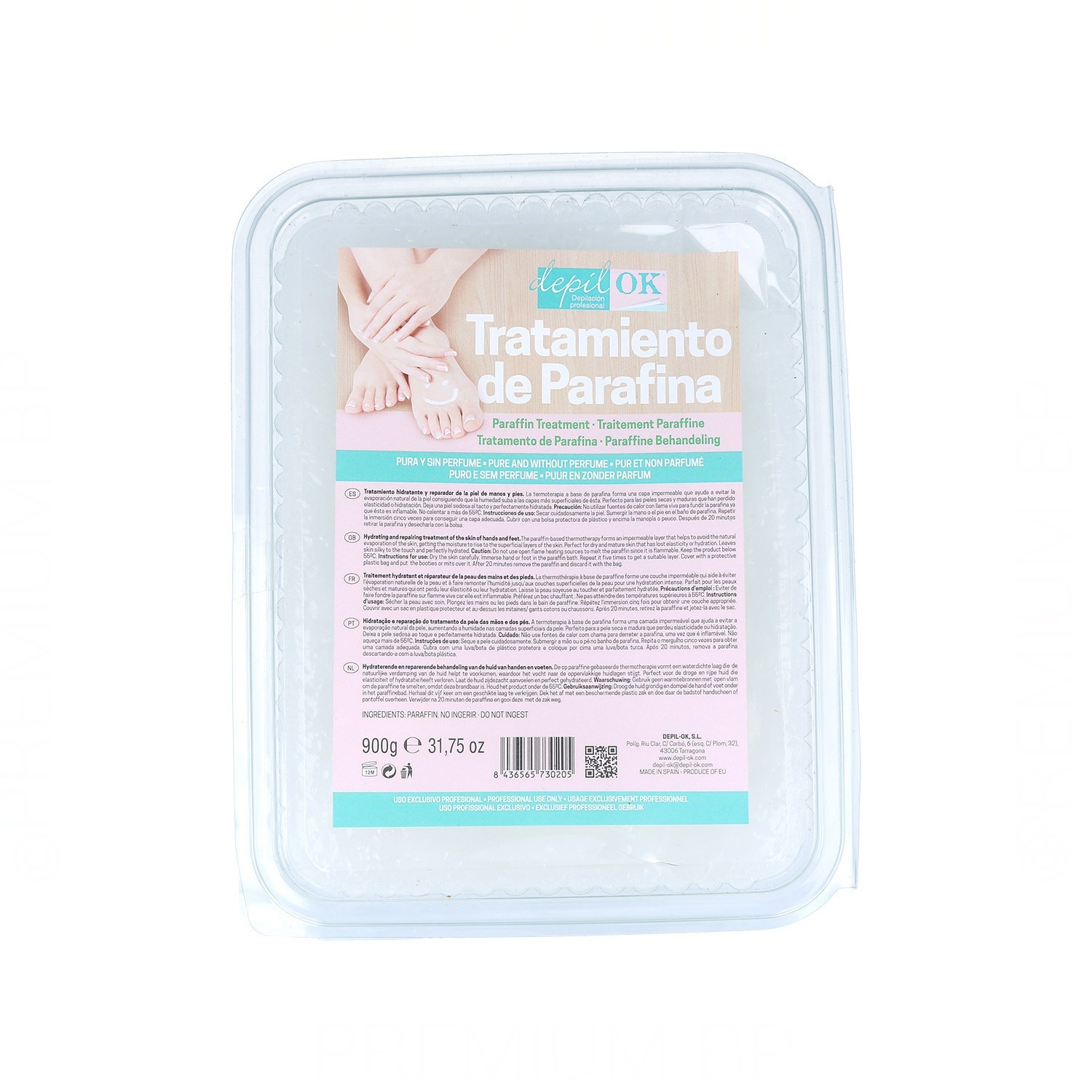 Depil Ok Parafina Tratamiento Natural 900Gr Depil Ok Parafina Tratamiento Natural 900Gr