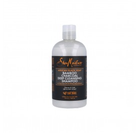 Shea Moisture African Black Soap Bamboo Charcoal Champú 384 ml/13Oz