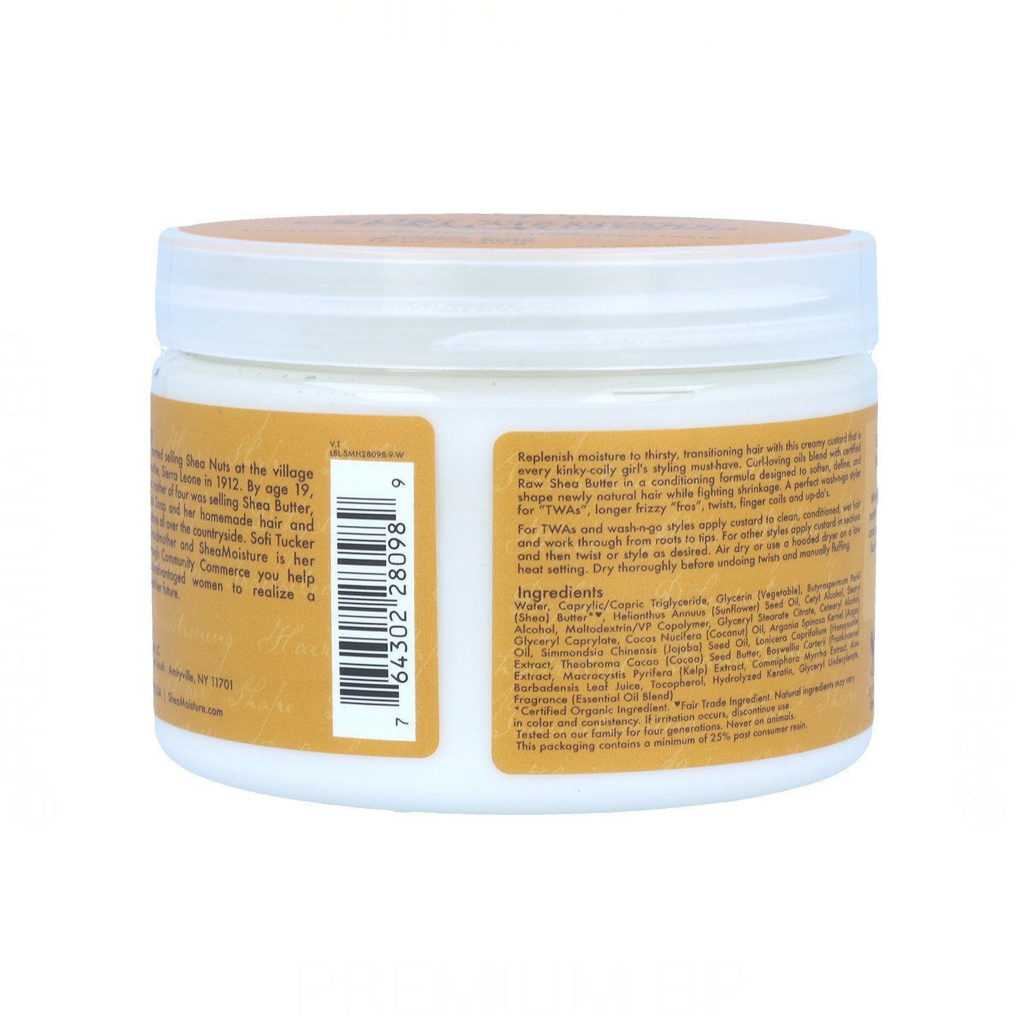 Shea Moisture Raw Shea Butter Curl Memory Cream Custard 340G