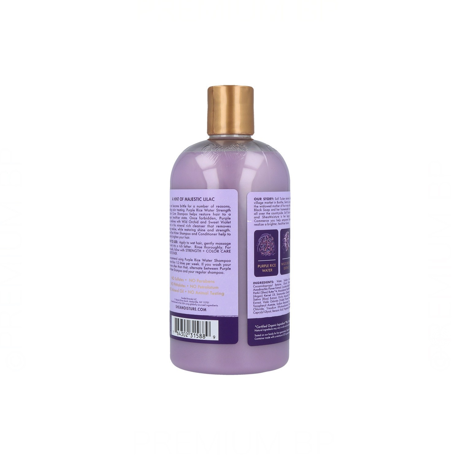 Shea Moisture Purple Rice Water Shampoo 13,5Oz/370 ml