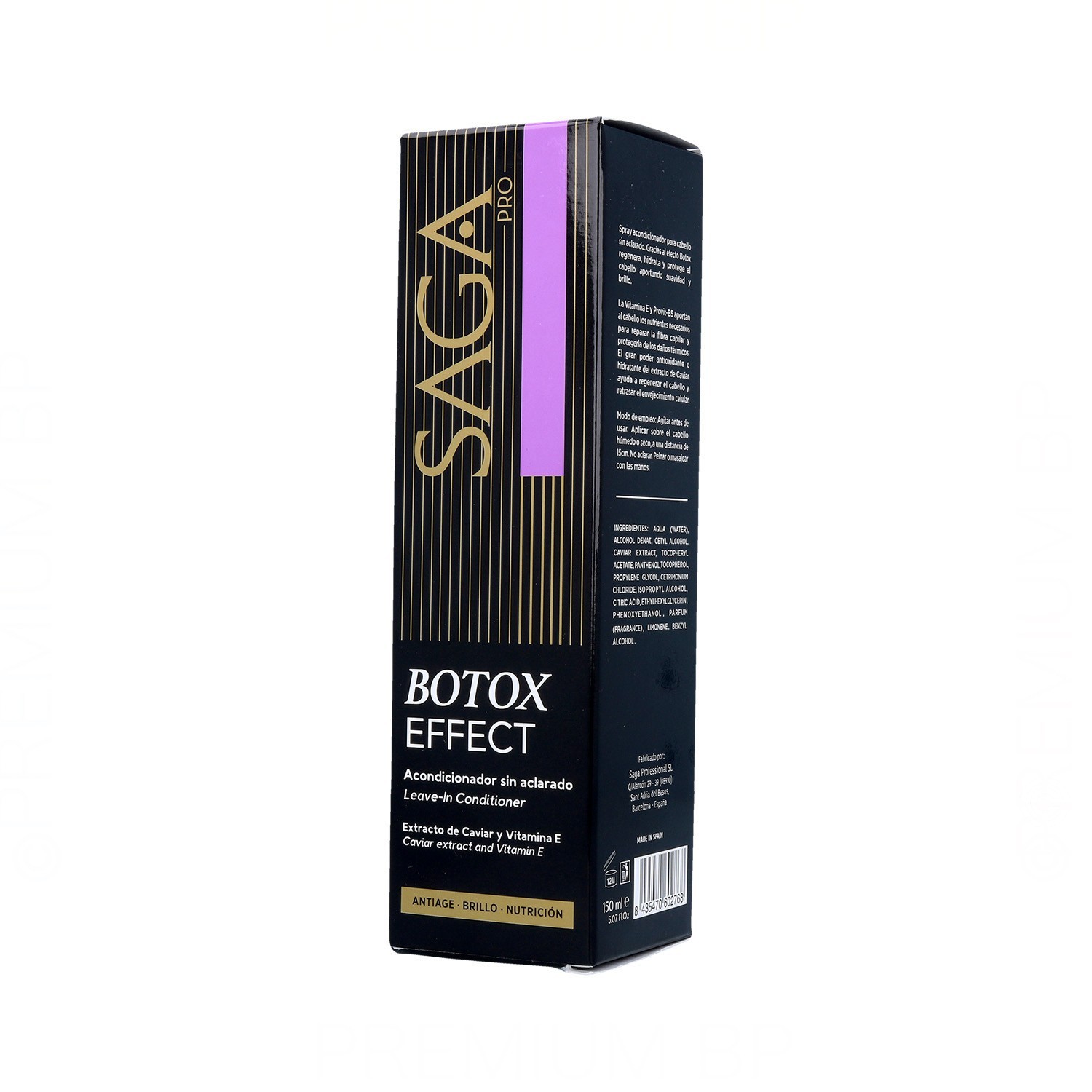 Après-shampoing sans rinçage Saga Pro Botox Effect 150 ml