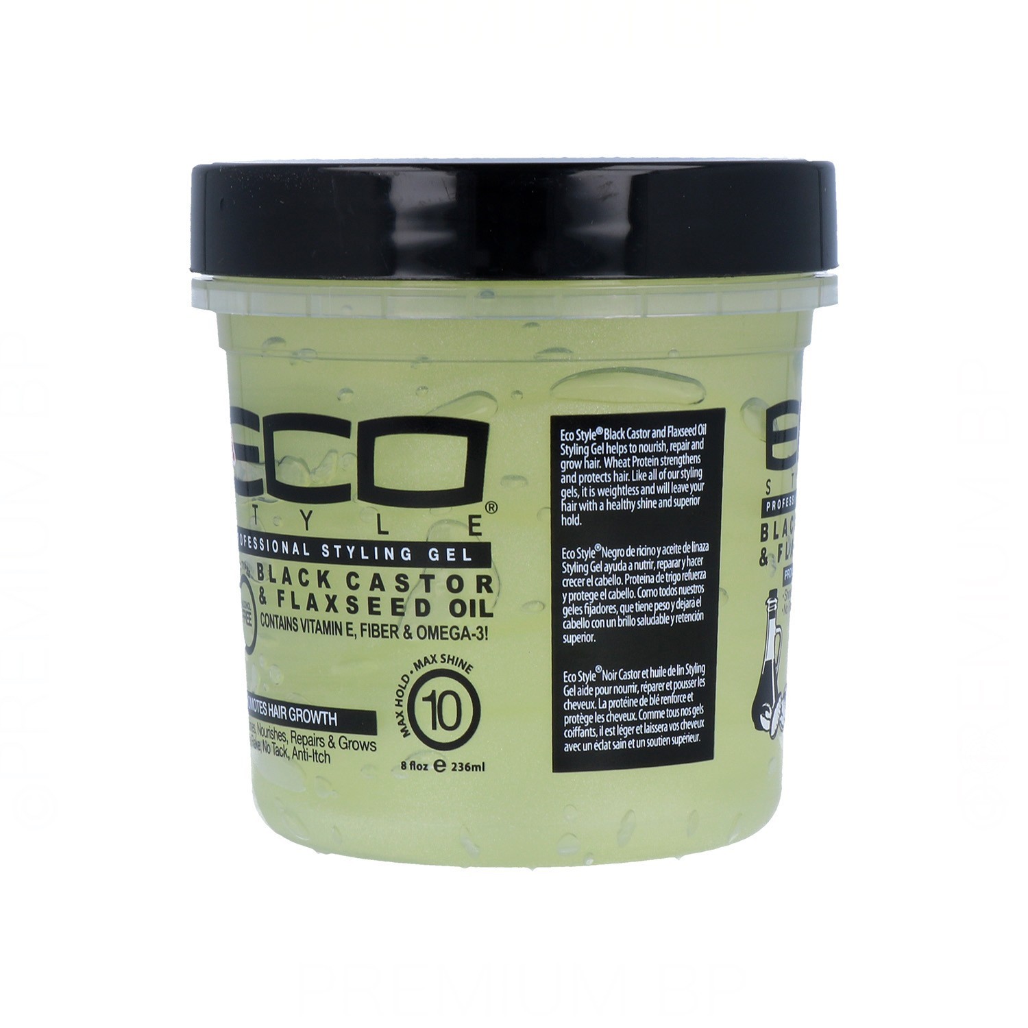 Eco Styler Styling Gel Black Castor 8Oz/235 ml