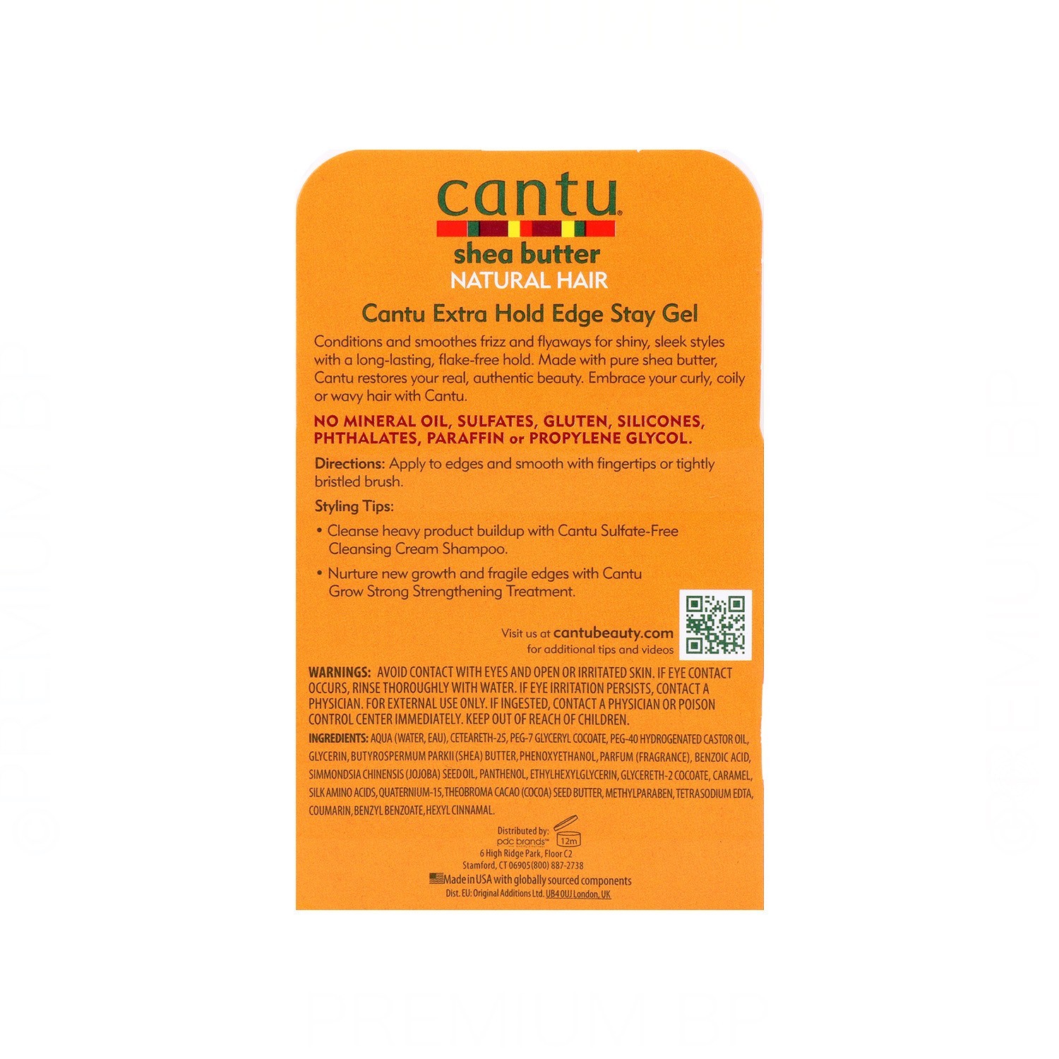 Cantu Shea Butter Natural Hair Edge Stay Gel 64G/2.25Oz