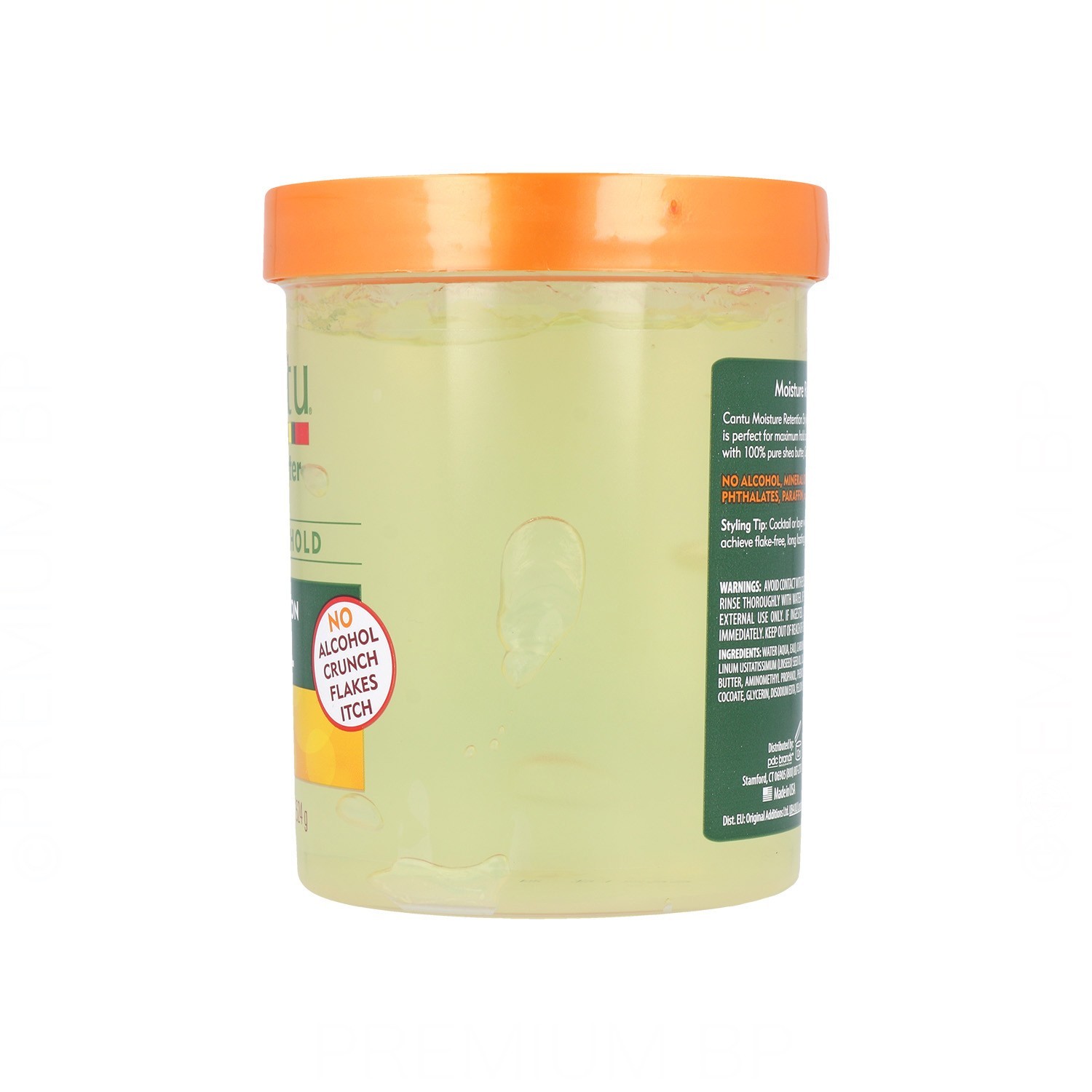 Cantu Shea Butter Styling Gel Con Semilla De Lino + Aceite De Oliva 18,5Oz/524G (Retención de humedad)