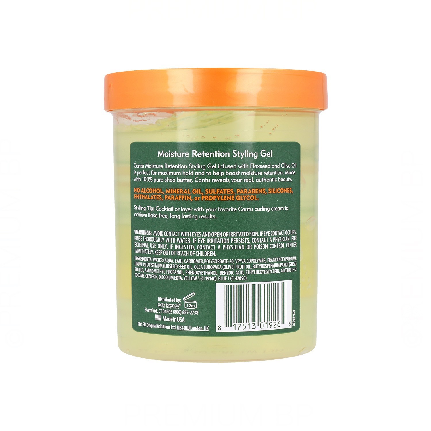Cantu Shea Butter Styling Con Semilla De Lino Aceite De Oliva Gel 524 gr