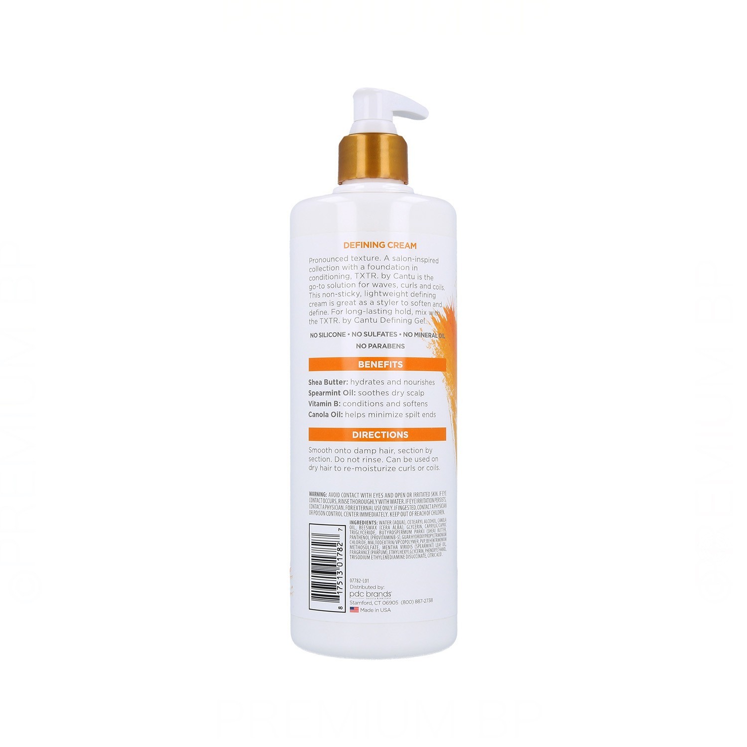 Cantu Txtr Sleek Defining Cream 473 ml (Cabellos Rizado+Ondulados)
