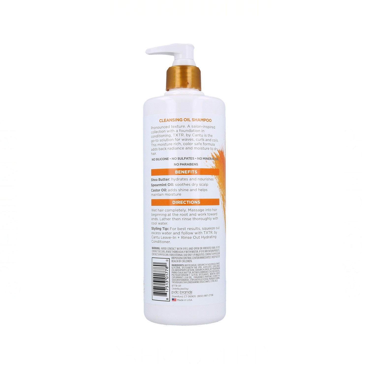 Cantu Txtr Sleek Cleansing Oil Champú 473 ml