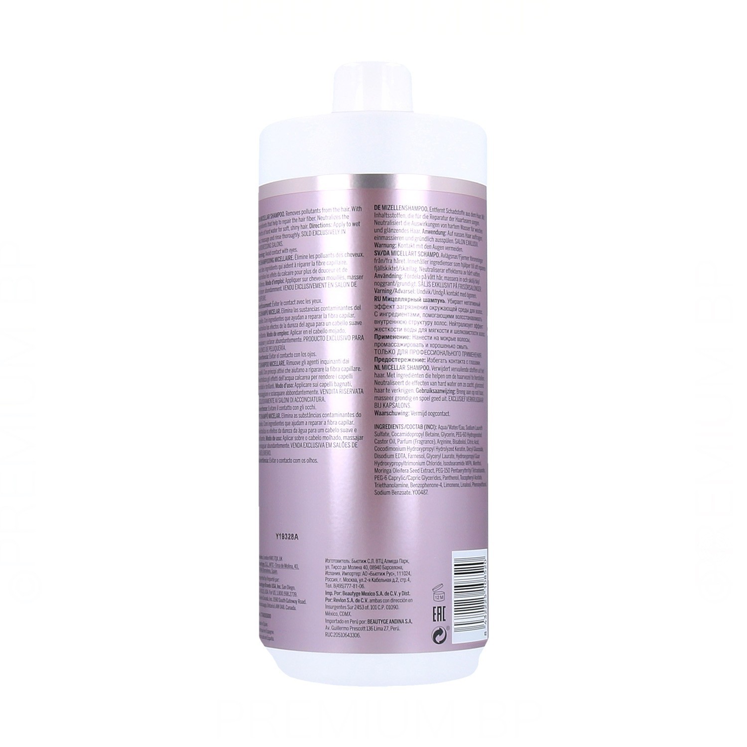 Revlon Magnet Anti-Pollution Micellar Champú 1000 ml