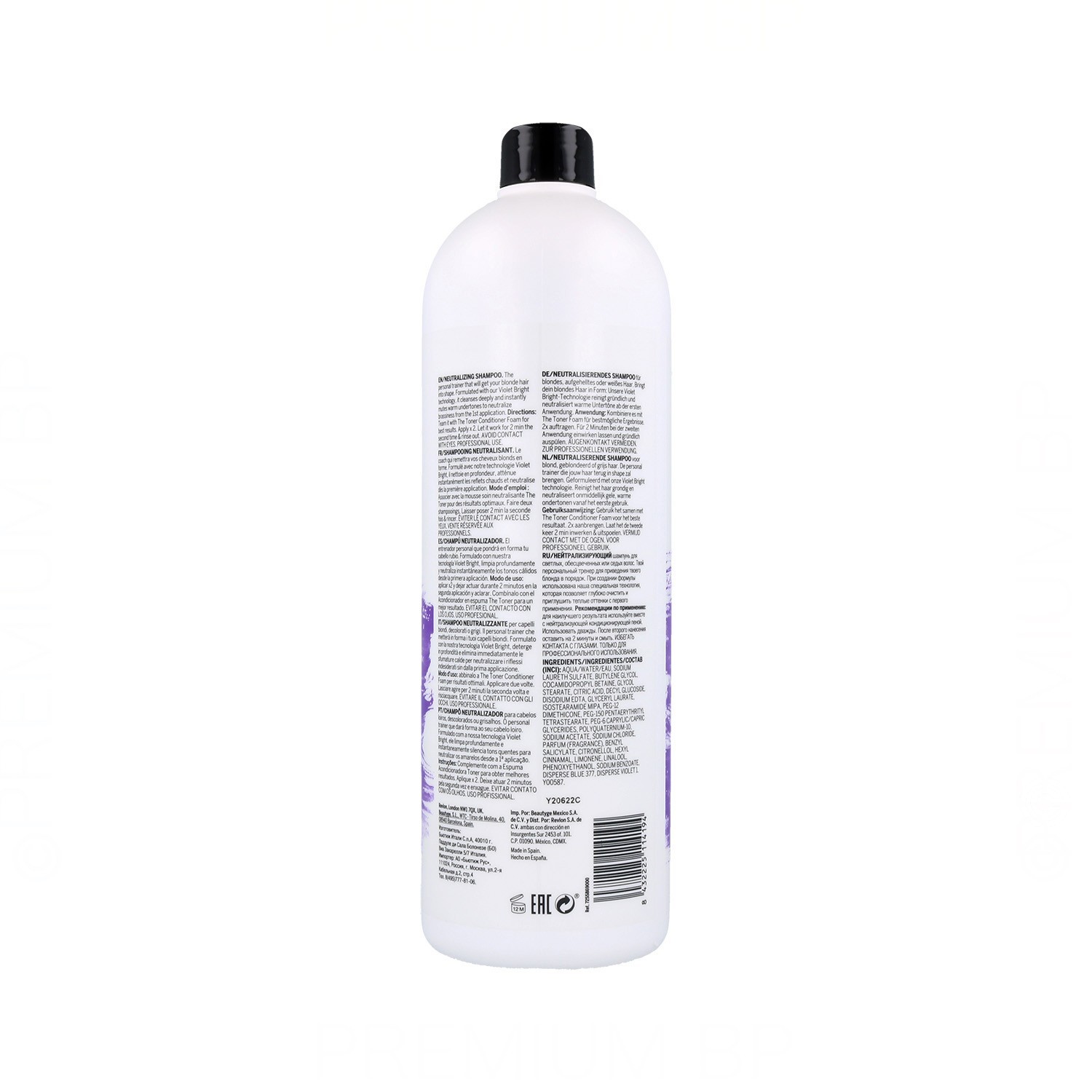 Revlon Pro You The Toner Neutralizing Champú 1000 ml