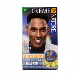 Creme Of Nature Mens Color Castaño Oscuro 2Oz