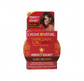 Creme of Nature Argan Oil Perfect Edges Castaño Oscuro 63.7G