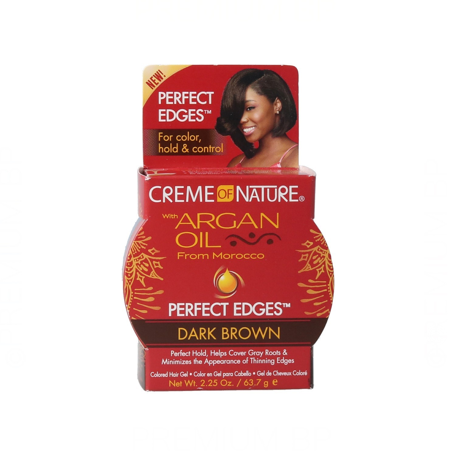 Creme of Nature Argan Oil Perfect Edges Dark Brown 63.7G