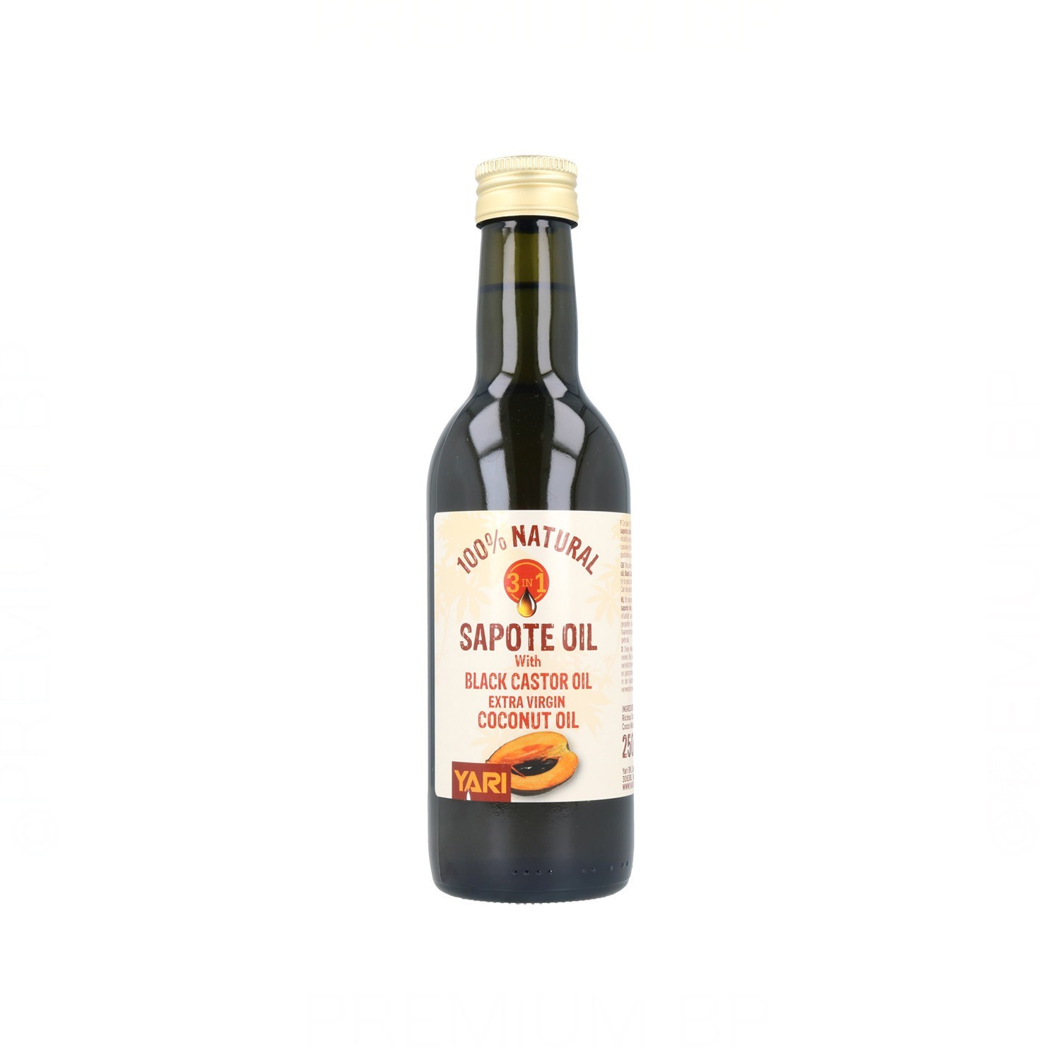 Yari Natural Óleo de Zapote 250 ml (Castor+Côco)