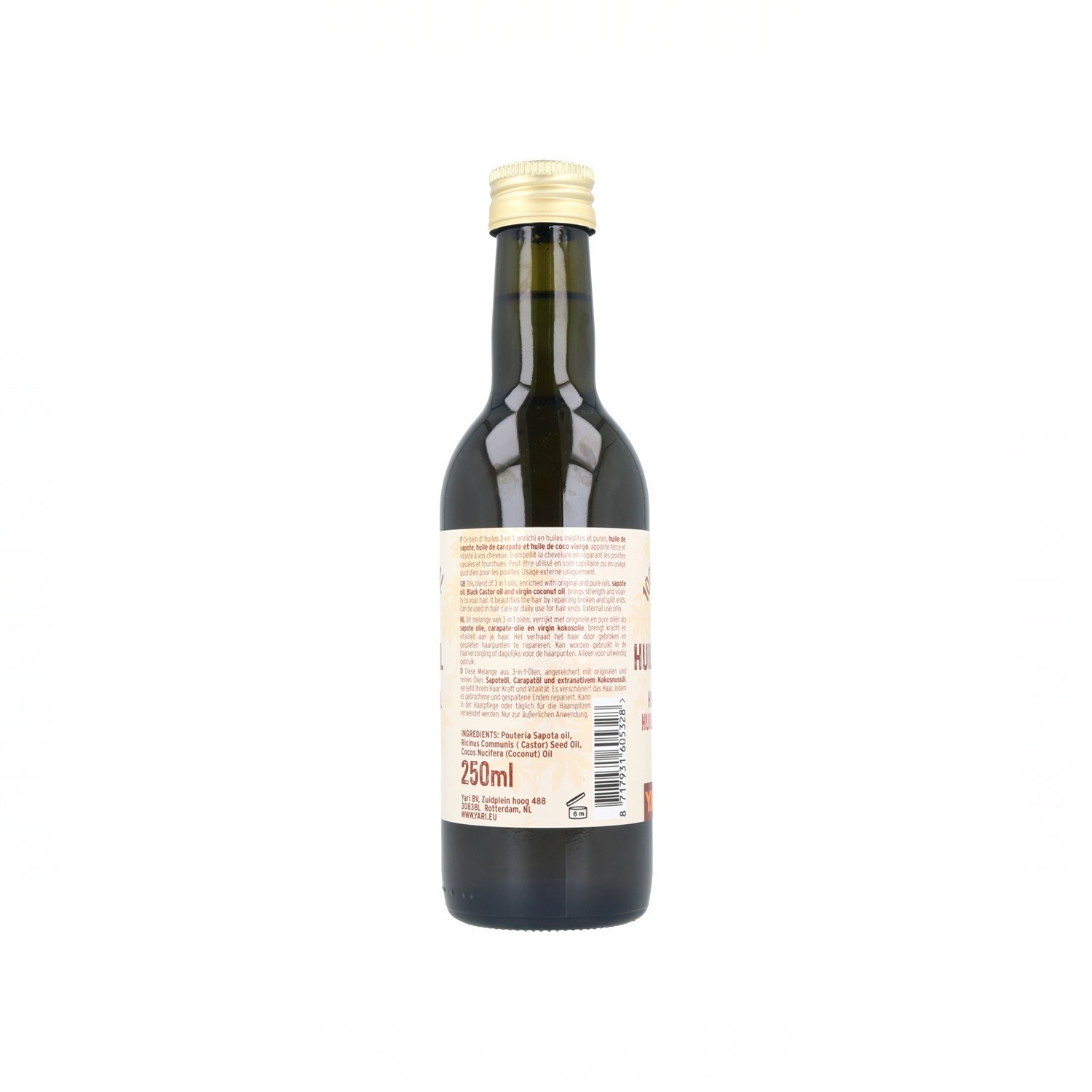 Yari Natural Huile de Zapote 250 ml (Castor+Coco)