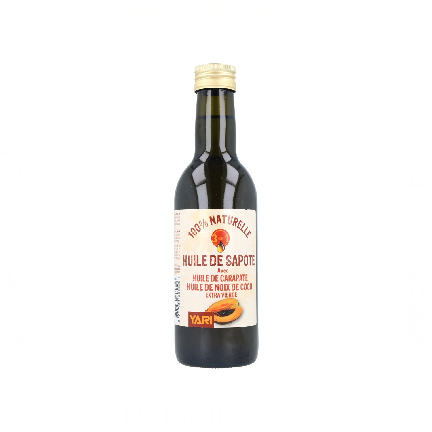 Yari Natural Óleo de Zapote 250 ml (Castor+Côco)