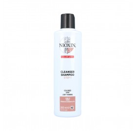 Nioxin Clean Sistema 3 Cabello Teñido Leve Champú 300 ml