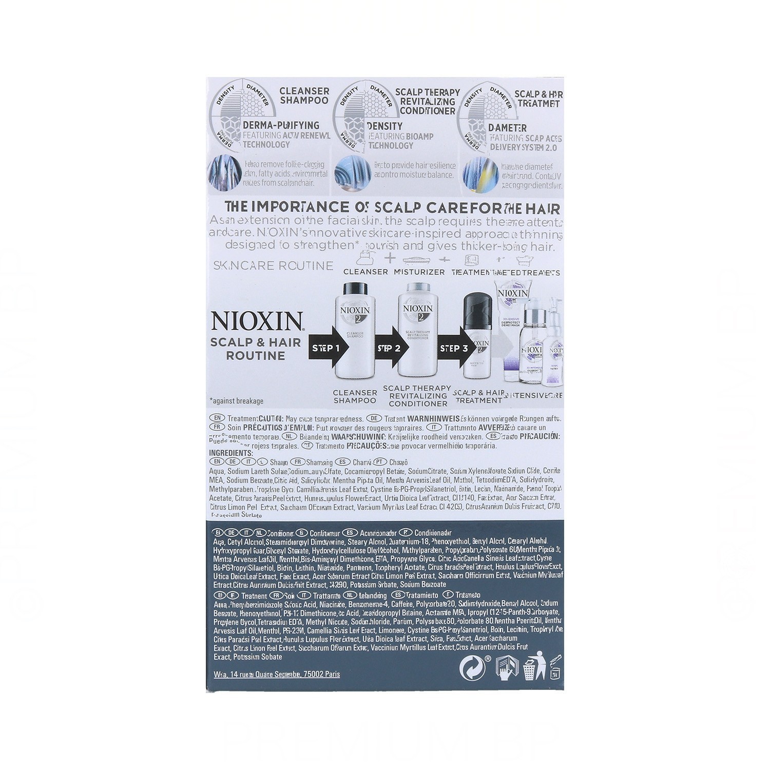 Nioxin Trial Kit Sistema 2 Cabello Natural Avanzado