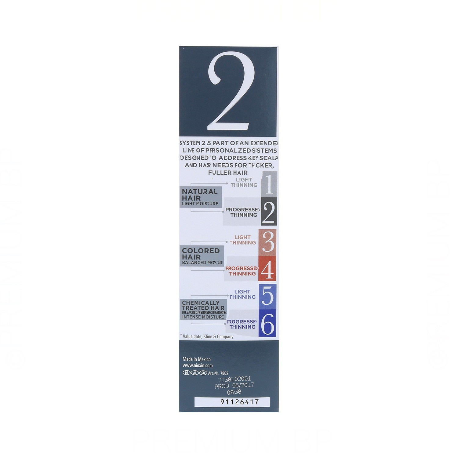 Nioxin Trial Kit Sistema 2 Cabello Natural Avanzado