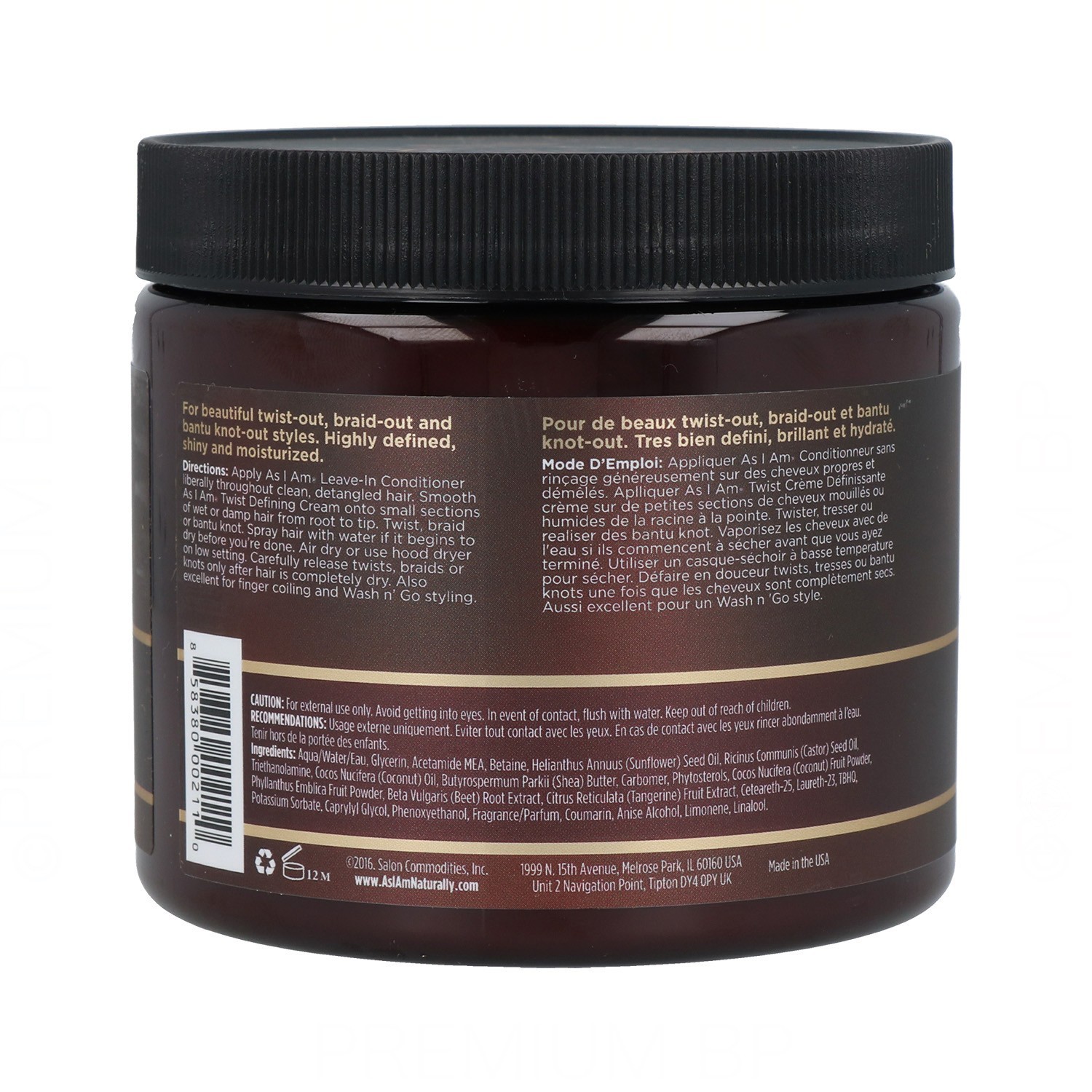 As I Am Twist Defining Crema Definidora 454G/16Oz