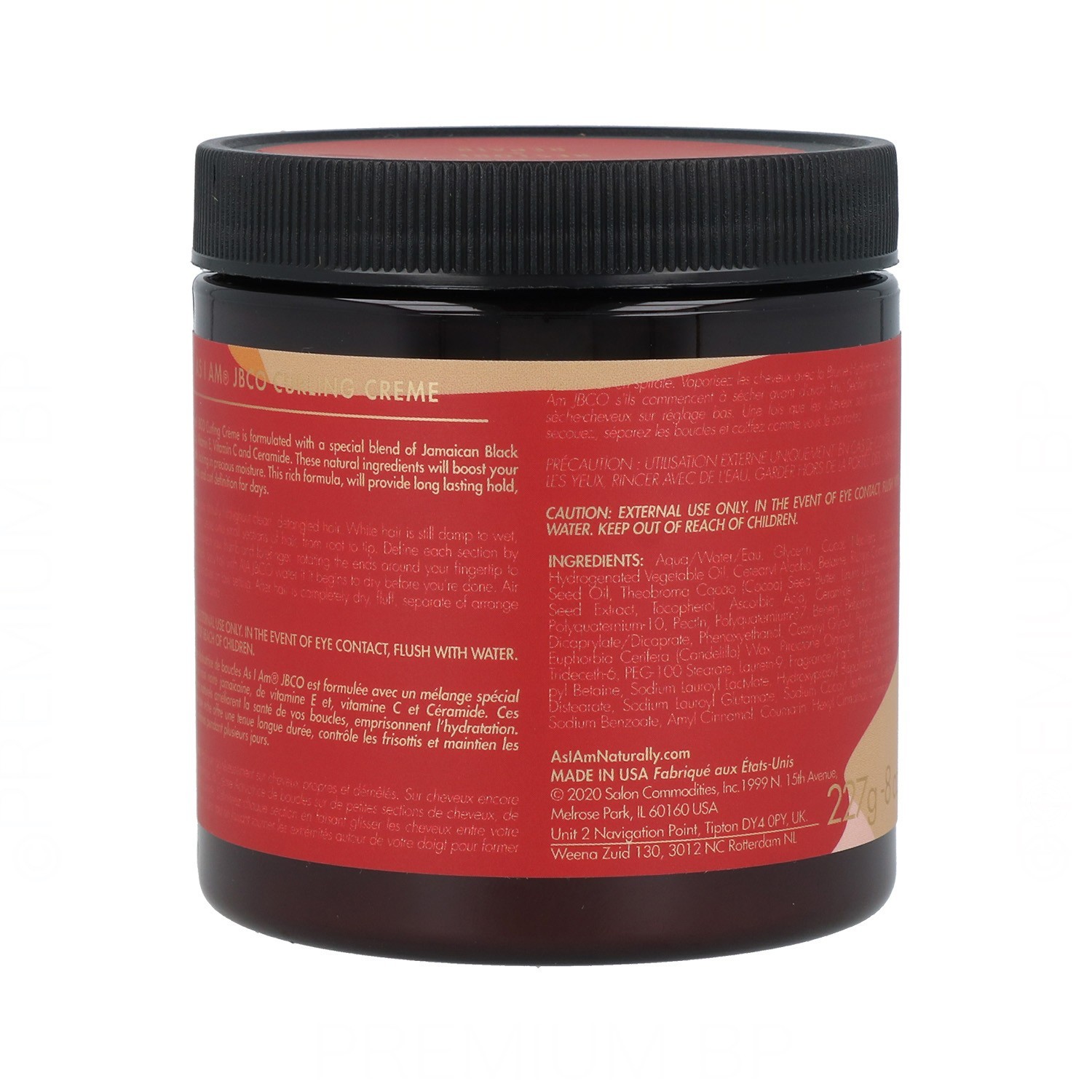 As I Am Jamaican Black Castor Oil Curling Crema 227G/8Oz