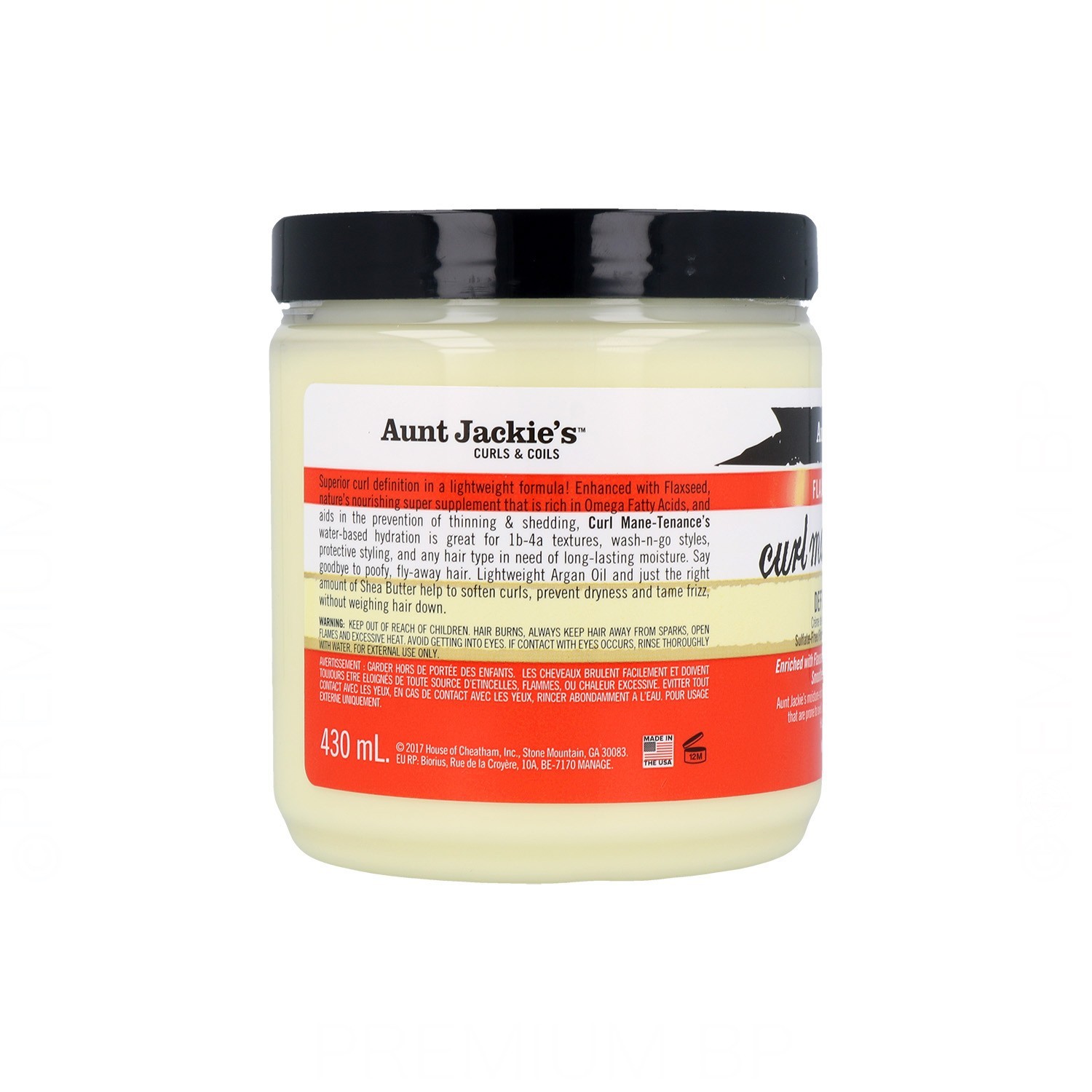 Aunt Jackie'S Curls & Coils Flaxseed Curl Mane-Tenance Whip Definidor de Rizos 426G/15Oz