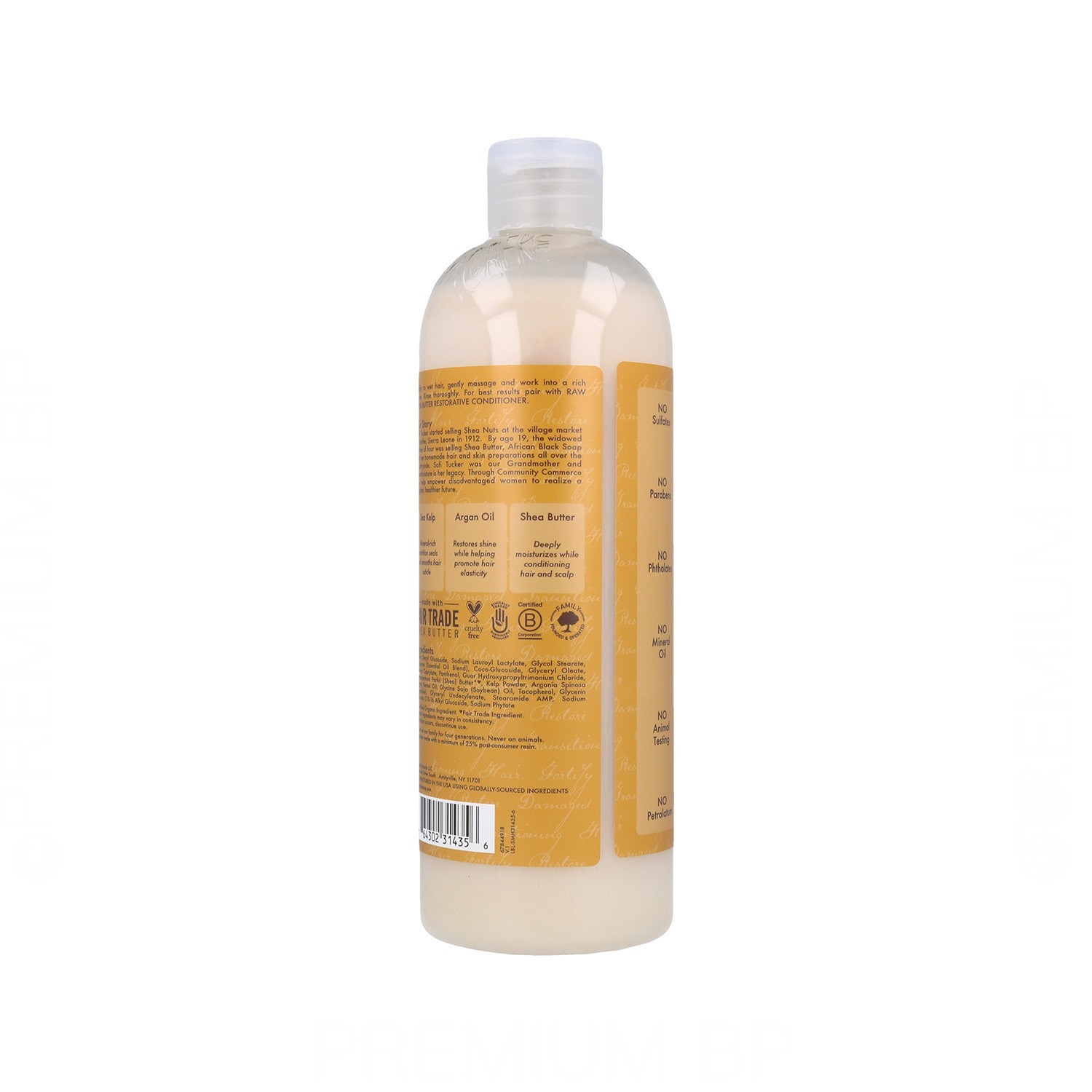 Shea Moisture Raw Shea Butter Shampoo Retention 19,5Oz/577 ml (Bonif-50%)