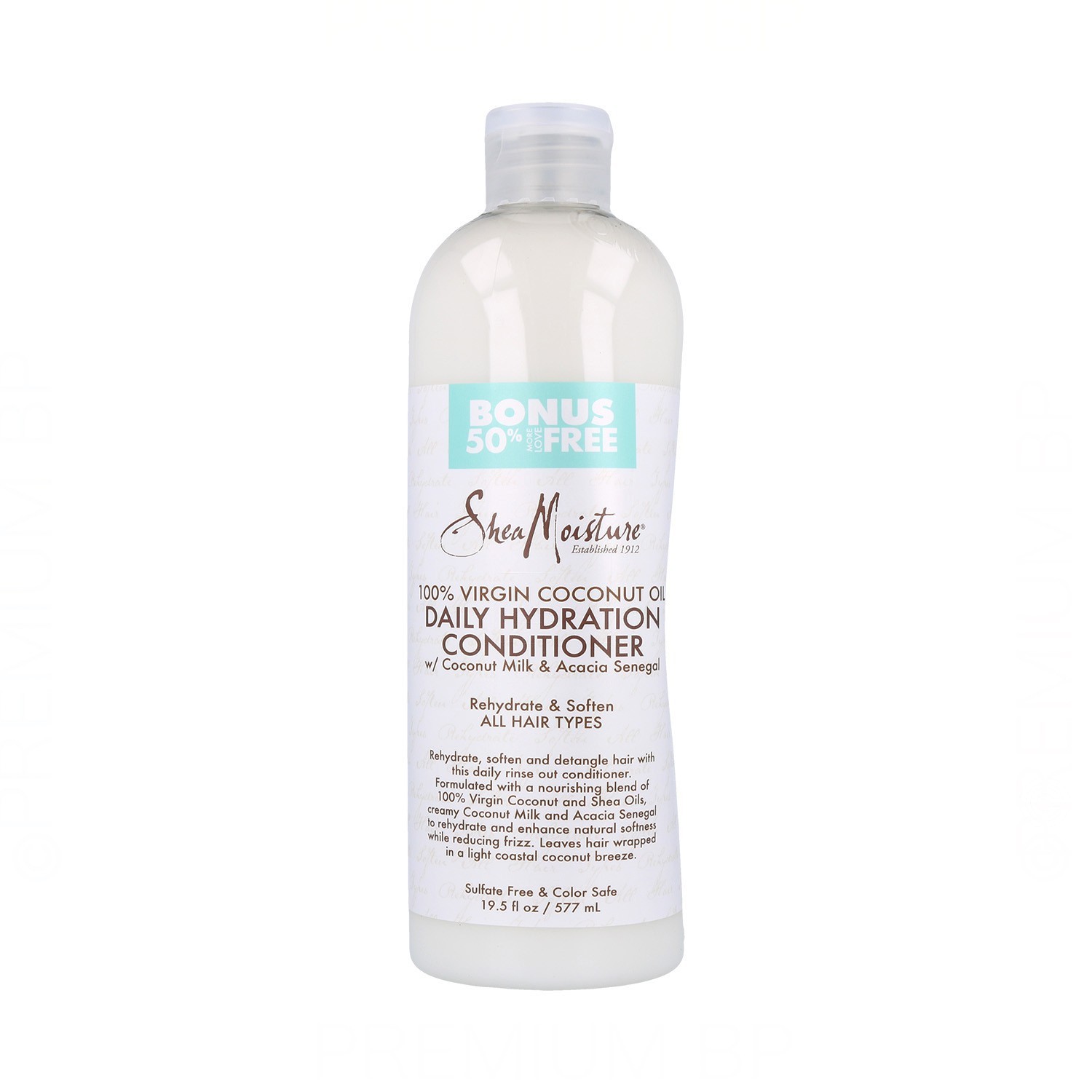 Shea Moisture Virgin Coconut Hidratante Acondicionador 19,5Oz/577 ml (Bonif-50%)